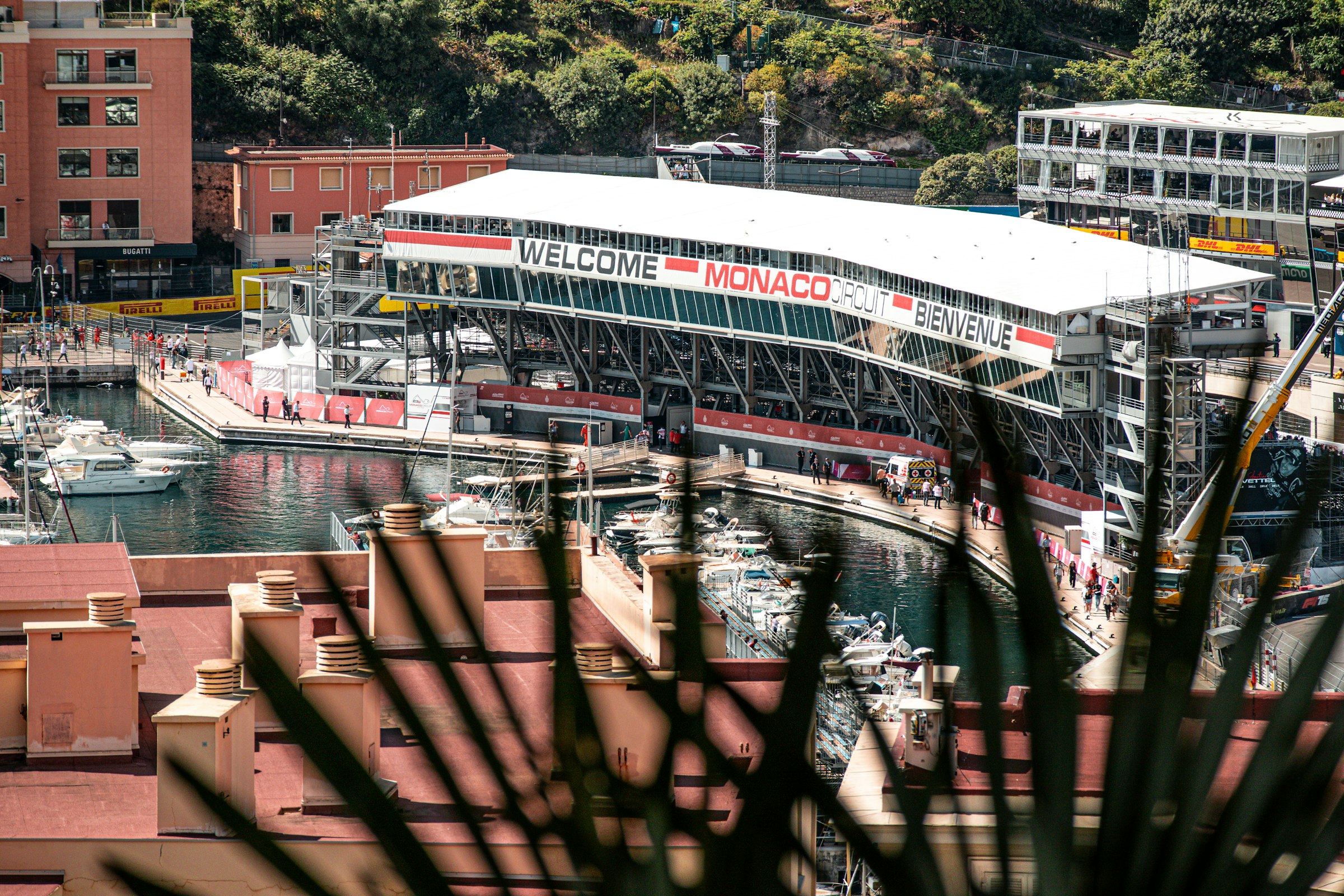 Monaco harbour during race week
