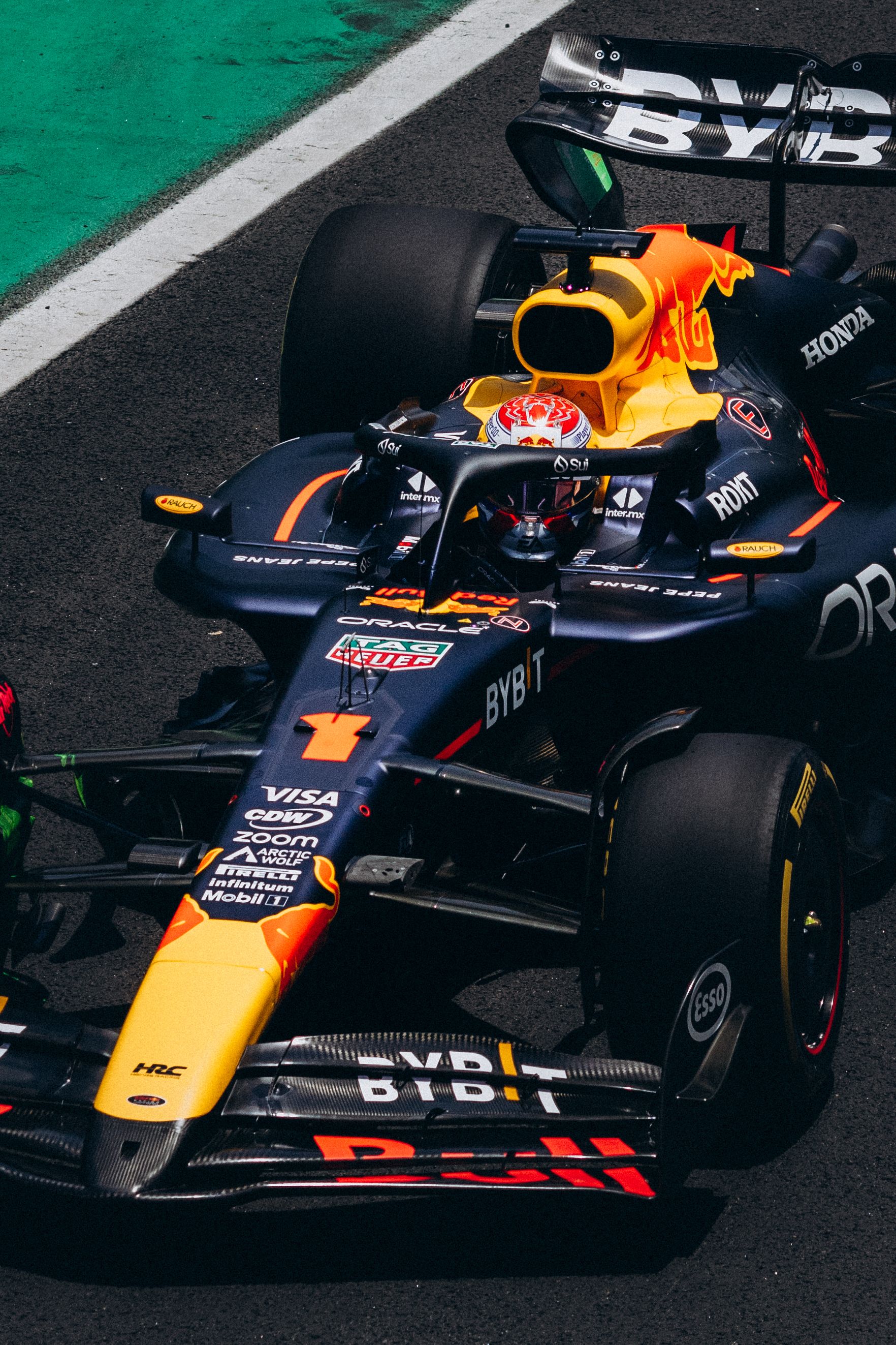 A Formula 1 car on track