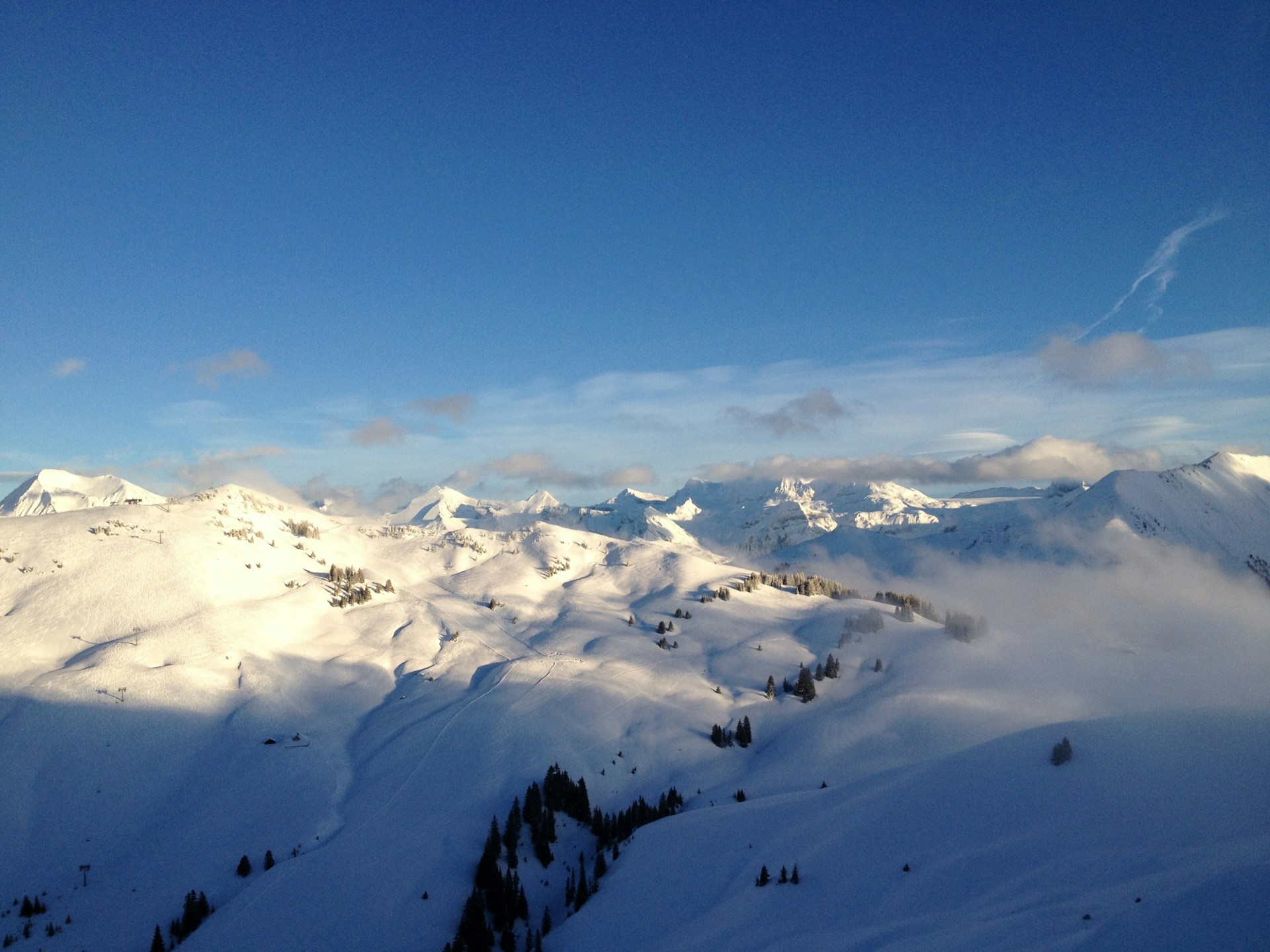 The village of Gstaad in Switzerland